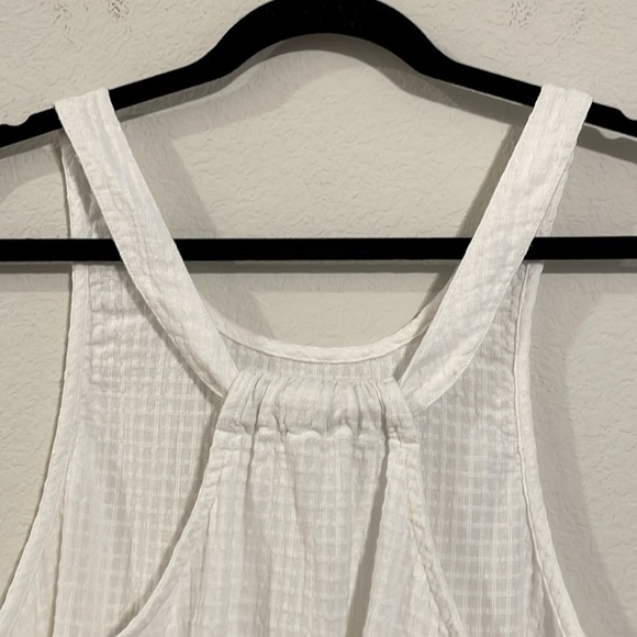 O'Neill Women's Babydoll Dress Large White 100% Cotton Gingham Print Coastal - Picture 8 of 16